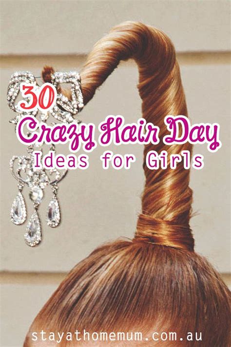 crazy hair day ideas  girls stay  home mum wacky hair crazy hair day girls crazy hair