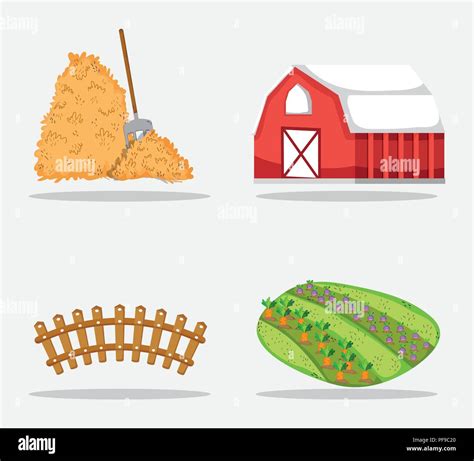 Set Of Farm Icons Stock Vector Image And Art Alamy