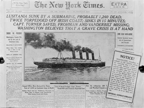 Years Ago Today The Lusitania Left New York City On Its Final Fateful Voyage