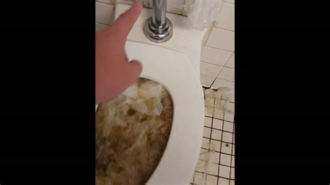 Flushing A Clogged School Toilet Youtube
