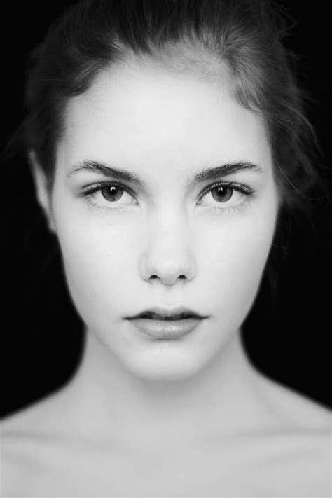 Fresh Face Portrait Shots Black White Portraits Face