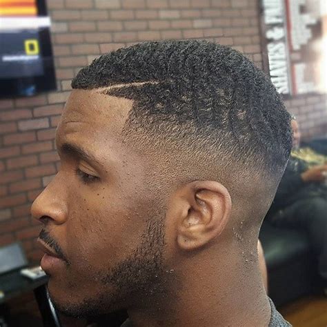 Burst Fade Black Men Haircut Bdawines
