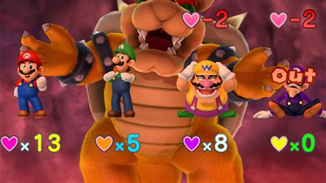 Mario Party 10 Mario Vs Luigi Vs Wario Vs Waluigi Vs Bowser Chaos