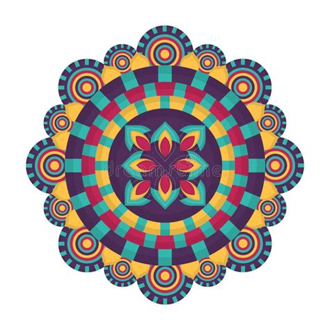 Isolated Colored Mandala Stock Vector Illustration Of Flower 158896726