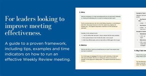 Weekly Review Meeting Full Guide