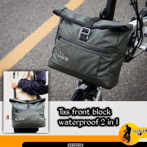 Jual Tas Front Block Sepeda Lipat Waterproof Tas Seli Folding Bike