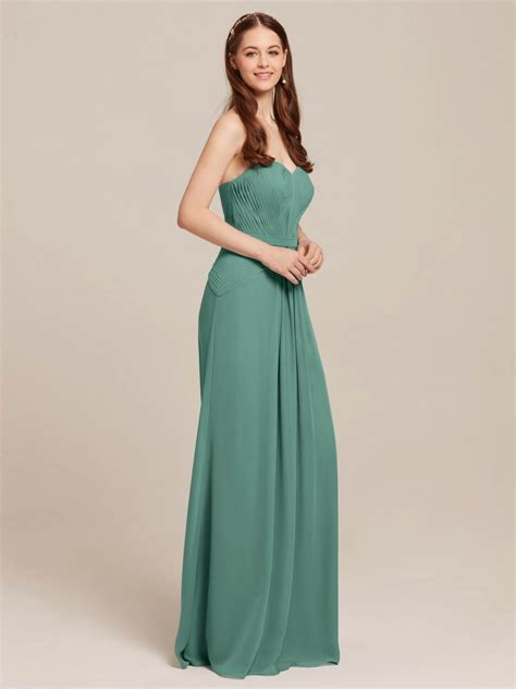 Strapless Chiffon Dress