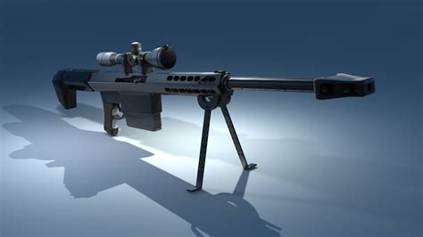 Sniper Rifle 3d Model Cgtrader