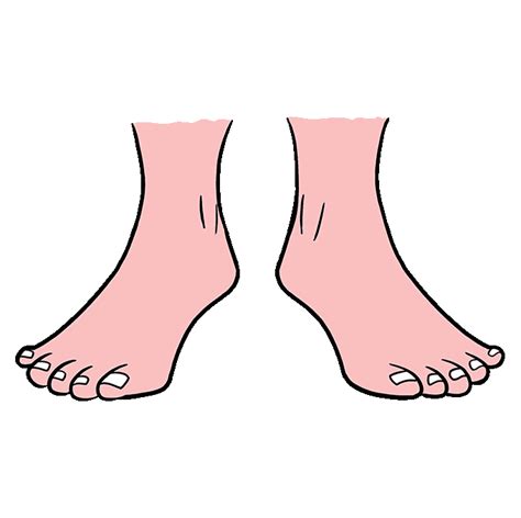 How To Draw Feet Really Easy Drawing Tutorial Gambaran