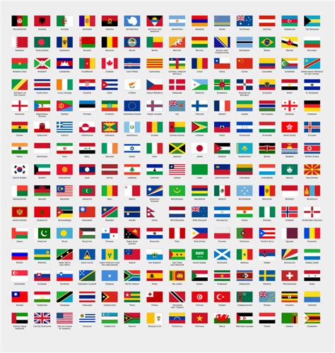 World Flags Png Flag Of United Nations Countries Cliparts And Cartoons