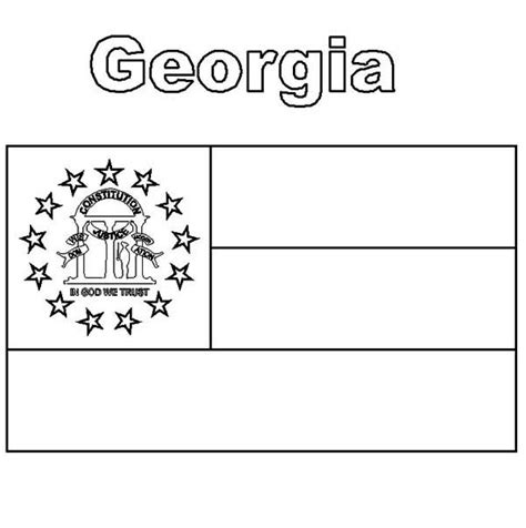 Download your free coloring picture of the flag of massachusetts here. Georgia State Flag Coloring Page : Color Luna di 2020