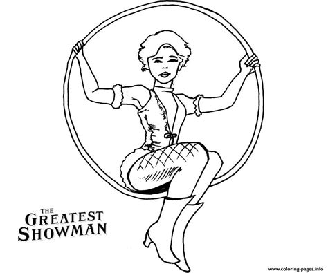The Greatest Showman Anne Wheeler Drawing Coloring page Printable