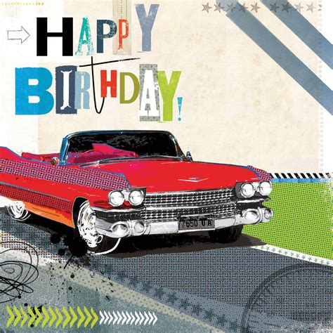 Birthday Drive W512 Birthday Greetings Card By Amy Tollafield