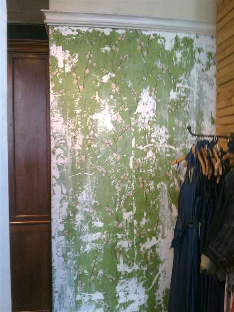 I may be compensated if you make a purchase after clicking on my links. Distressed paint and wallpaper | Wallpaper, Decor, Home decor
