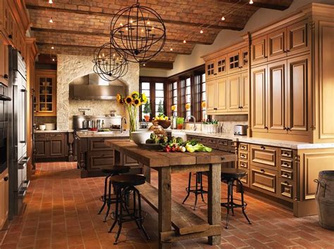 Very nice, two tone dark wood hammered copper sink full arch. Grand Kitchen, Rustic Kitchen, Rustic Kitchen Island ...