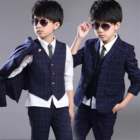 2017 New Children Suit Baby Boys Suits Kids Blazer Boys Formal Suit For
