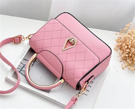Women Shoulder Mini Bag Leather Fashion Small Handbag Pink On Luulla