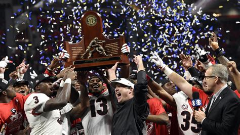 Welcome To The Playoff Georgia Bulldogs Overpower Auburn To Win Sec