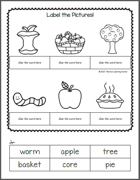 For more grade 1 content, click here. Apple Worksheets - Mamas Learning Corner