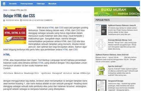 Membuat Tampilan Blog Lebih Baik, dan Menarik | Belajar dan Berusaha