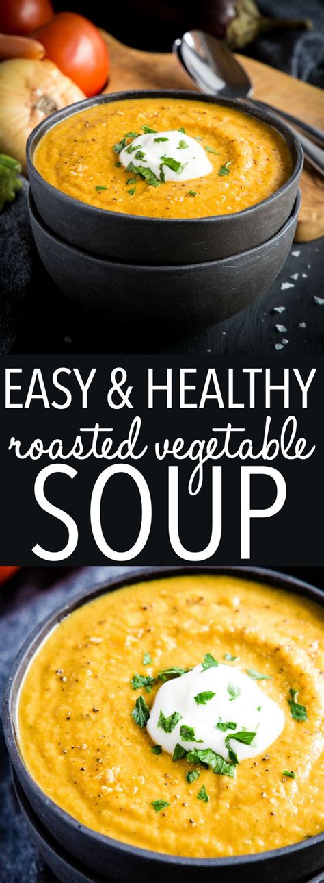 Roasted Vegetable Soup Vitamix Food Suzanne