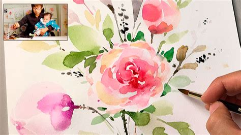 Lvl4 How To Paint Flowers With Watercolor Step By Step Tutorial