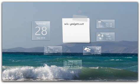 Download Glass Gadgets Pack A Set Of Transparent Gadgets For Windows 7
