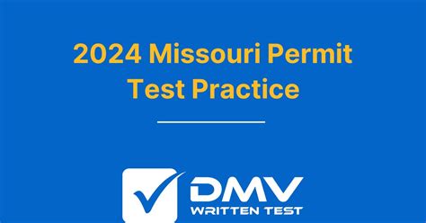 Free Missouri Dor Permit Practice Test 2024 Real Mo Dor Questions