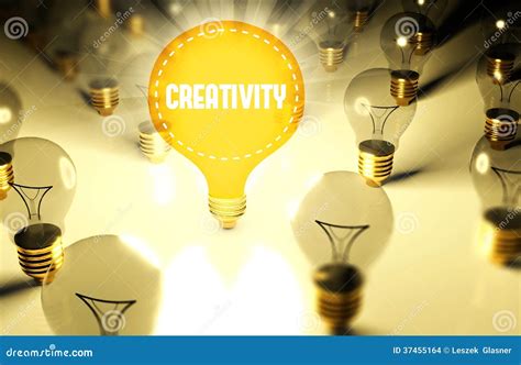 Creativity Concept With Light Bulbs Stock Photo Image Of Filament