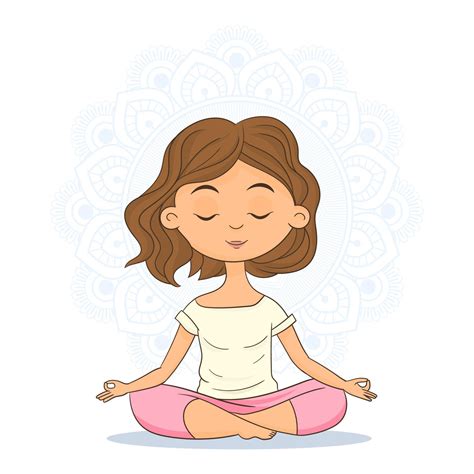 calmness and relax female happiness 1967237 vector art at vecteezy
