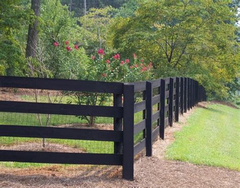 Kentucky Horse Fence Black Backyard Fences Farm Fence Natural Fence