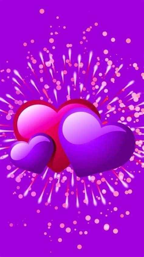Pin By Brittany Buck On Purple Heart Wallpaper Valentines Wallpaper