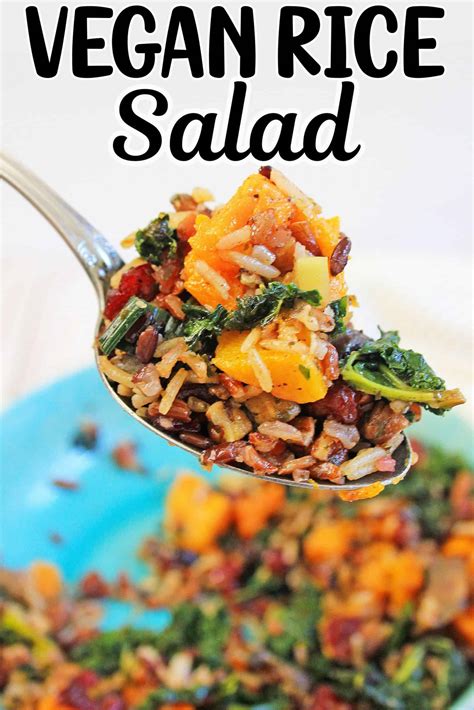 Vegan Rice Salad With Sweet Potatoes And Kale Marathons And Motivation