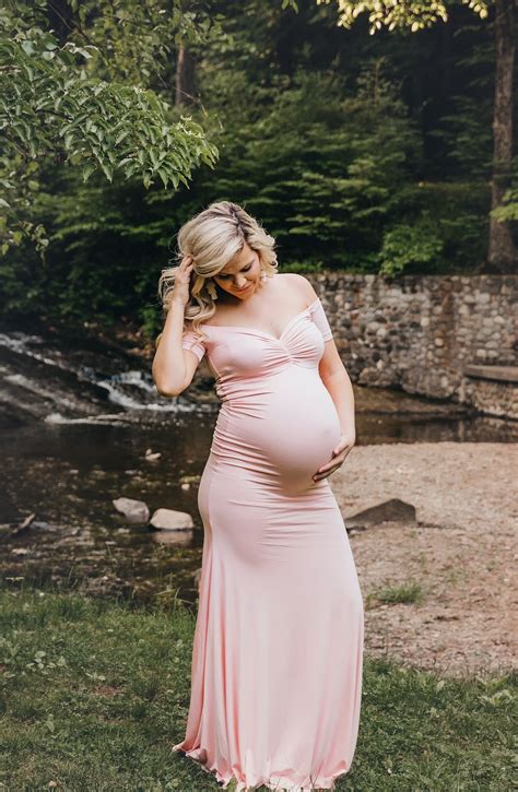 Beautiful Light Pink Maternity Gown Maternity Gown Lace Gown Lace