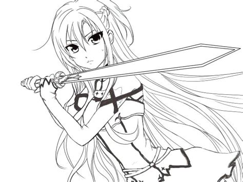 Cool Anime Coloring Pages At Free Printable