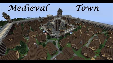 Building new medieval city buildings in minecraft 1.16 survival fwhip is back in the single player survival world in minecraft 1.16. Minecraft Cinematic - Huge Medieval Town - YouTube