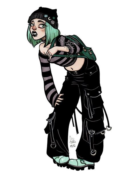 00s Goth By Fukari Grunge Art Goth Art Girls Cartoon Art