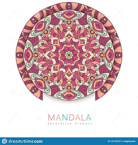 Download Vector Round Abstract Circle. Mandala Style. Stock Vector ...