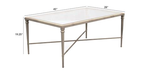 It is sleekly styled with a beveled, tempered glass top and a crisscross stretcher. Rectangular Heron Coffee Table | Coffee Tables | Ethan Allen