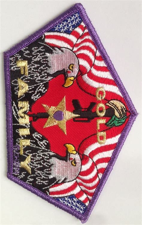 Gold Star 3 Patch Military Patches
