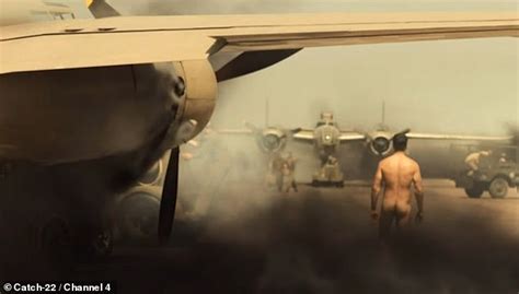 viewers praise hunky christopher abbott in catch 22 as he strips naked in first episode of