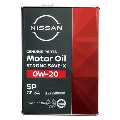 Nissan Genuine Strong Save X 0w 20 Sp Motor Oil 4ltr Full Synthetic