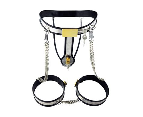 Stainless Steel Female Chastity Belt Y Type Chastity Lock Adult Game