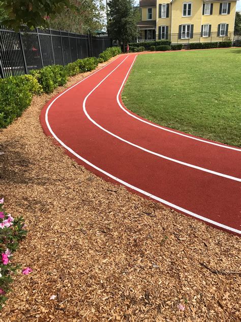 poured  place rubber surfacing running track southern recreation