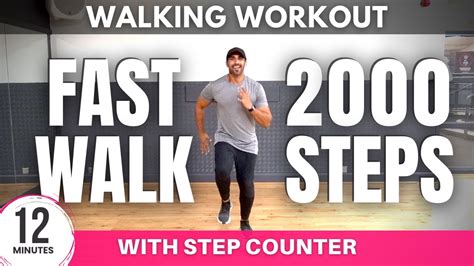12 Minute Fast Walk Speed Walking Workout Daily Workout At Home