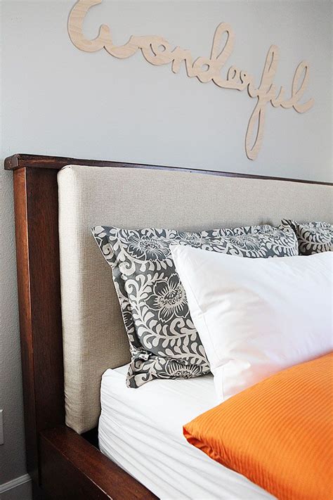 Upholstered Headboard Insert Diy Make Shorter To Go Behind Pillows And