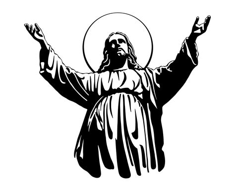 Jesus Christ Silhouette Illustration At Getdrawings Free Download