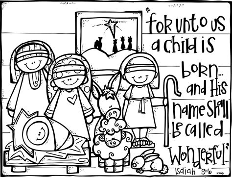 You can keep your child occupied during the christmas season while you decorate the house and prepare here is a set of nativity coloring pages for preschoolers. Free Printable Nativity Coloring Pages for Kids