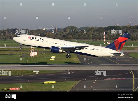 Delta Airlines Boeing 767 300 With Registration N394dl Just Airborne At