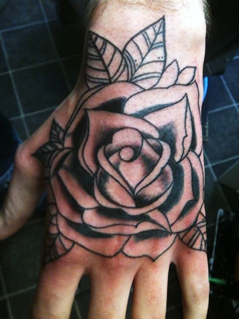 31 Rose Tattoos On Hands For Men